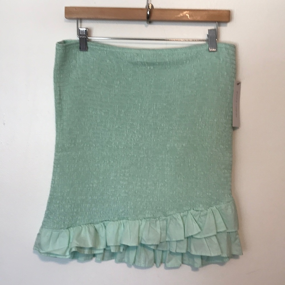 NEW Kendall & Kylie Smocked Mini Skirt